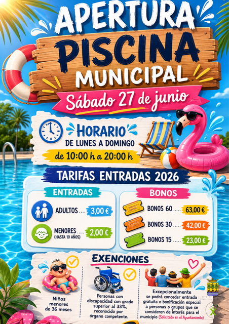 APERTURA PISCINA MUNICIPAL